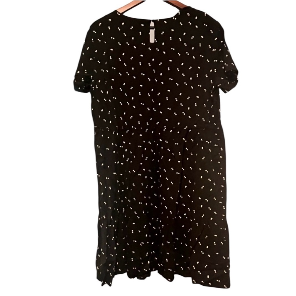 Seraphine Black Mini Babydoll Maternity Nursing Dress with Dot Pattern Size 12 - Picture 2 of 12